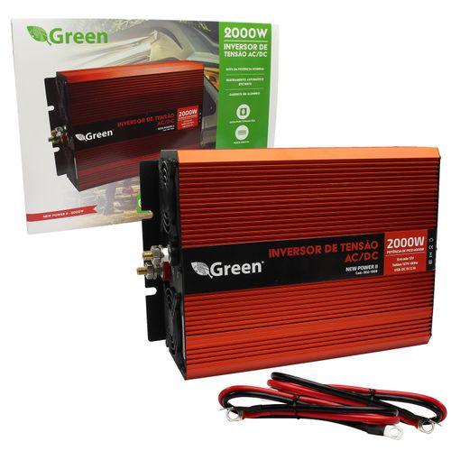 Inversor Off Grid Solar 12V - 2000W - 3 Anos de Garantia