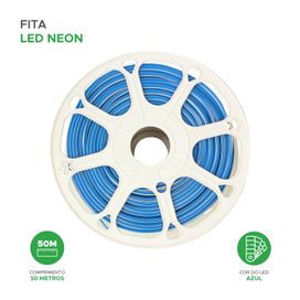 Mangueira Led Neon Azul Flexível 12v - 50 Metros