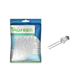 50x Led Alto Brilho 5mm Azul 10000 Mcd - Green