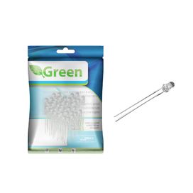 50x Led Alto Brilho 3mm 4000 Mcd - Green