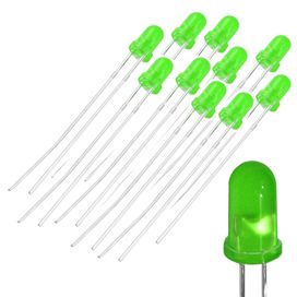 50x LEDs Difusos 3mm para Sinalização e Iluminação