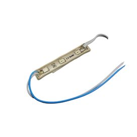 5x Módulo 3 Leds Alto Brilho 12v Ip65 3528 66x12x7 - Green