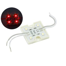 Módulo 4 Leds Alto Brilho 12v Ip65 3528 36x36x5 - Green