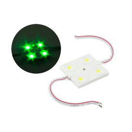 Módulo 4 Leds Alto Brilho 12v Ip65 5050 - Green