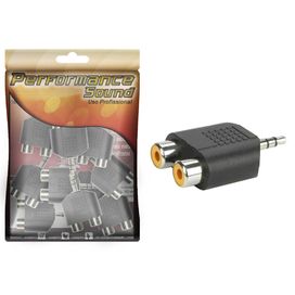 10x Plug Adaptador Duplicador Splitter 1 P2 Stereo x 2 Rca Fêmea - PIX