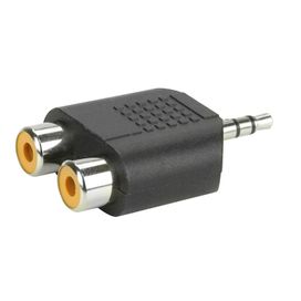 10x Plug Adaptador Duplicador Splitter 1 P2 Stereo x 2 Rca Fêmea - PIX
