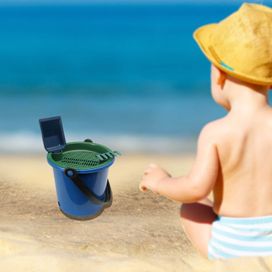 Kit Baldinho de Praia Com Pá e Peneira