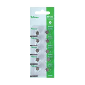 10x Bateria Moeda Lr41 - 1.5v Alcalina - Green