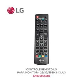 Controle Remoto Monitor LG AKB75095383 32SE3KE Original
