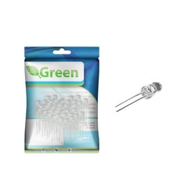 50x Led Alto Brilho 5mm 10000 Mcd - Green