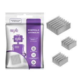 3x Dissipador De Calor Rasp. Pi 3 = Pi3 - Alumínio