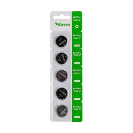 5x Bateria Moeda Cr2032 3v Lítio - Green
