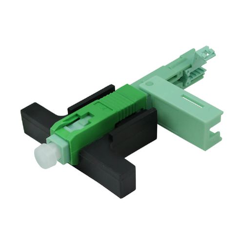 100x Conector Fast Rápido Ftth Sc Apc Reutilizável 53mm