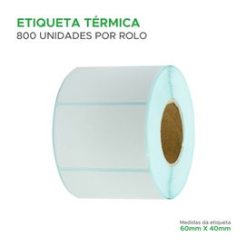 3x Rolos Etiqueta 60x40 Térmica para Balança Alta Qualidade