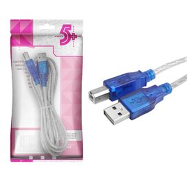 Cabo Usb Para Impressora Scanner Universal - 5+