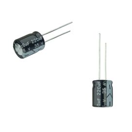 50x Capacitor Eletrolítico 220uf x 35v 105graus