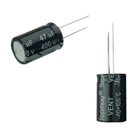 10x Capacitor Eletrolítico 47uf x 400v 105º Kit c/10 Peças