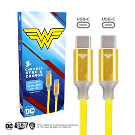 Cabo Carregador Turbo 1,5m Usb-C Mulher Maravilha - 5+