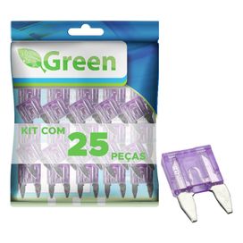 25x Fusível Automotivo Lâmina Mini 35 Amp Roxo - Green