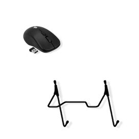 Kit Suporte Universal P/ Notebook + Mouse Sem Fio Office