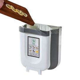 Lixeira Cozinha Dobrável Retrátil Para Pendurar 9L
