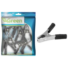 10x Garra Jacaré 100 amp Preto 11cm - Green