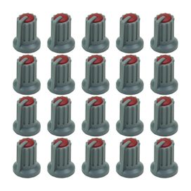 20x Botão Knob Chave para Potenciômetro Kh77 - Vermelho