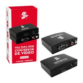 Conversor Vga Para Saída Hdmi Com Áudio - 5+