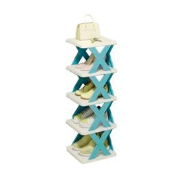 Sapateira Organizadora Vertical 5 Andares Compacta - Azul