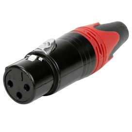 Plug Cannon Fêmea - Profissional - Black Séries - Vermelho