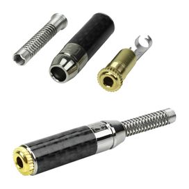 Plug Conector Jack P2 J2 Fêmea Mono Profissional Preto