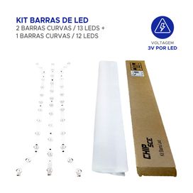 Kit 3 Barras De Led Compatível Samsung Un40fh5303 Un40fh6203 Un40fh5205 - ChipSCE