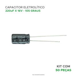 50x Capacitor Eletrolítico 220uf x 16v 105graus