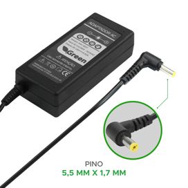 Fonte Carregador P/ Notebook Toda Linha Aspire 19v 3.42a