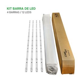 Kit 4 Barras De Led Tv Compatível Philco Ptv58f60sn Ptv58f60 - ChipSCE