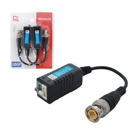 Par Vídeo Balun Canal Passivo 8 Megas - Kit Com 2 Peças