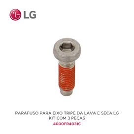 Kit 3 Parafusos do Eixo Tripé Lava e Seca LG 8mm x 26mm