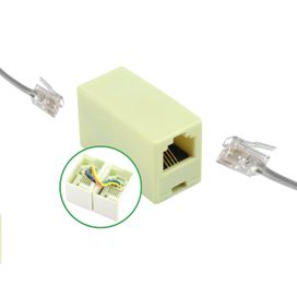 10x Emenda Rj 11 6 X 4 Vias P/extensão Cabos Telefone