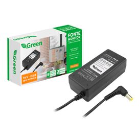 Fonte Carregador Para Monitor 14v 2.5a S19b300 S19b300b - Green