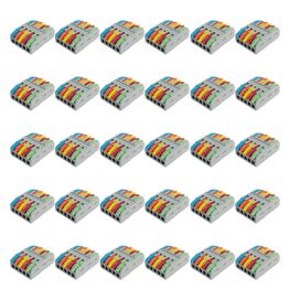 30x Conector Linear 222-425 5 Vias 32a/450v Emenda Rápida