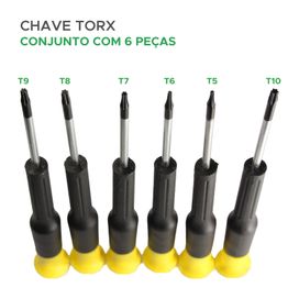 Kit 6 Peças Mini Chave Torx Para Reparos - KOKAY