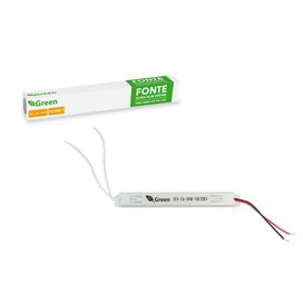 Fonte Ultra Slim Driver P/ Perfil Fita Led 12v 2a 24w Bivolt