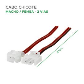 Chicote 1mm Macho e Fêmea 27cm - ChipSCE