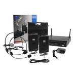 Microfone Sem Fio Duplo Com Receptor Lapela 632,10 Mhz - PIX
