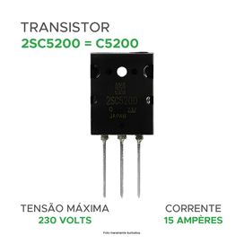 Transistor Potência 2sc 5200 2sc5200 - ChipSCE