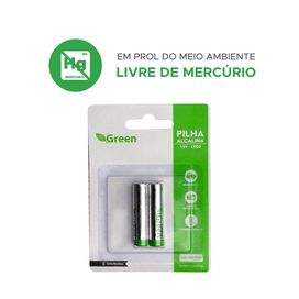 Pilha Green Palito AAA Alcalina Ultra LR03 com 2 unidades