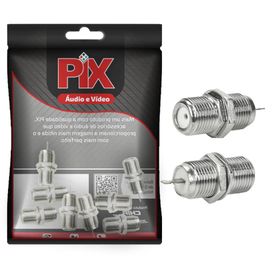 10x Conector F Fêmea Rosca Para Painel De Soldar 10pçs