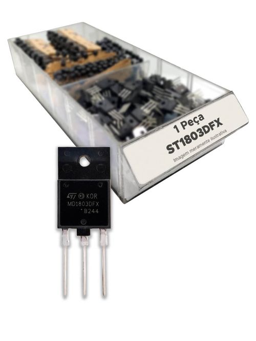 Transistor St1803dfx = St 1803 Dfx - Isolado Original