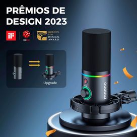 Microfone Dinâmico Podcast Rgb Via Usb / Xlr Maono Pd200x