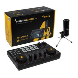 Mixer Maonocaster Au-am200s1 Com Microfone Condensador XLR